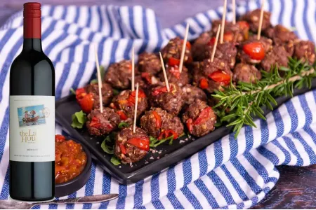 Delicious Combo: Rosemary Meatballs & Merlot